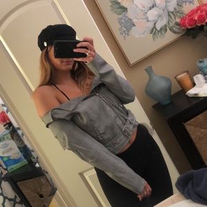 Fashion Nova off the shoulder jacket